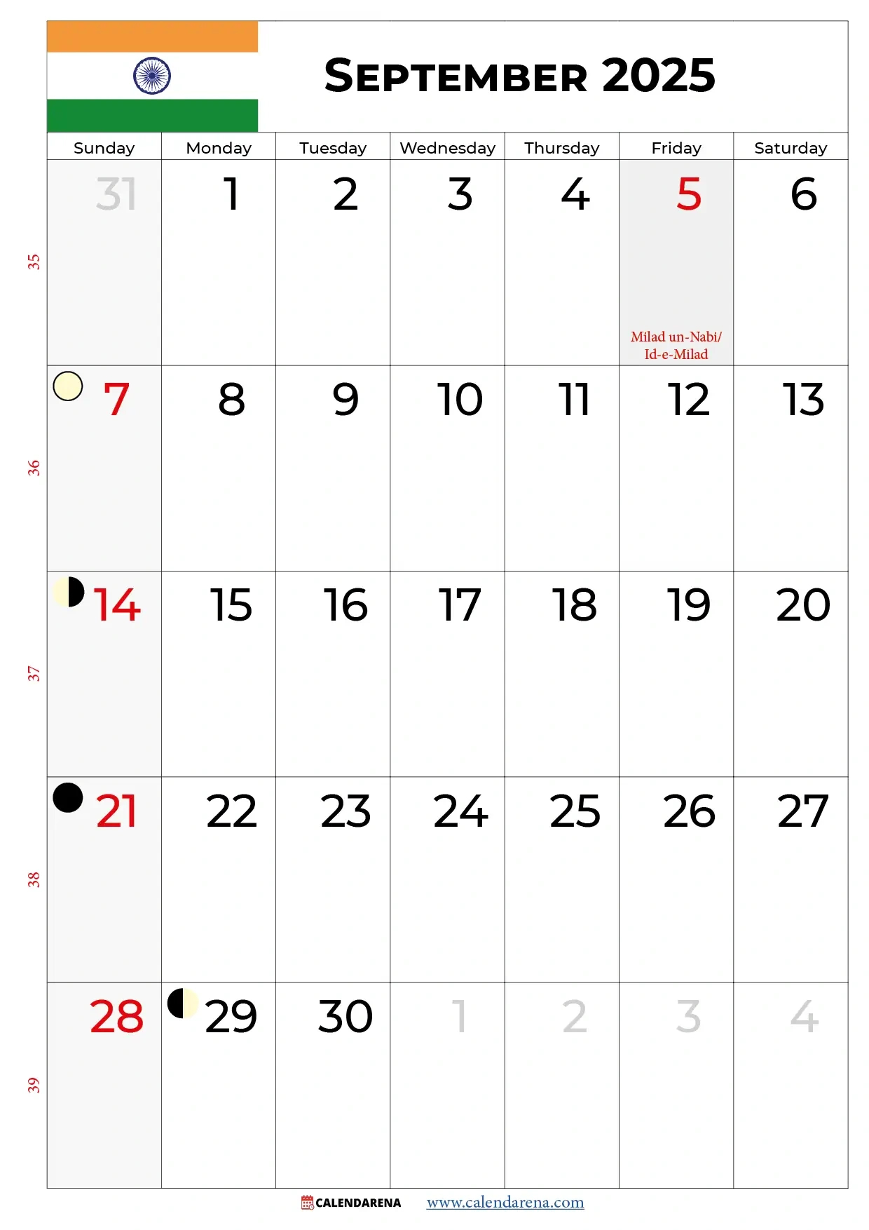 September 2025 Calendar India within September 2025 Calendar with Holidays and Festivals