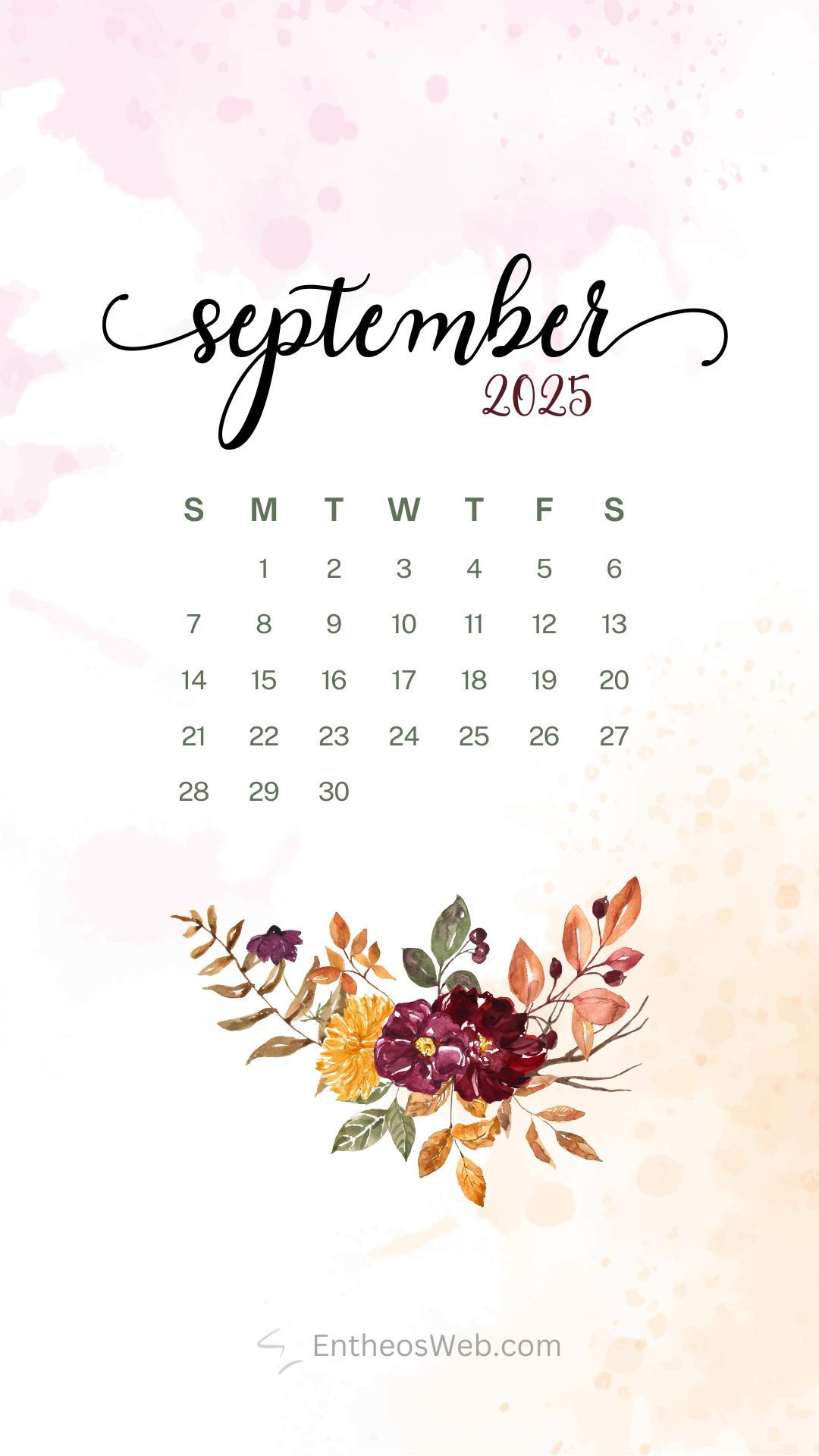 September 2025 Calendar Phone Wallpaper | Entheosweb in Iphone Wallpaper Calendar September 2025