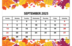 September 2025 Calendar Printable Pdf Template With Holidays pertaining to September 2025 Calendar With Holidays Printable Free Download