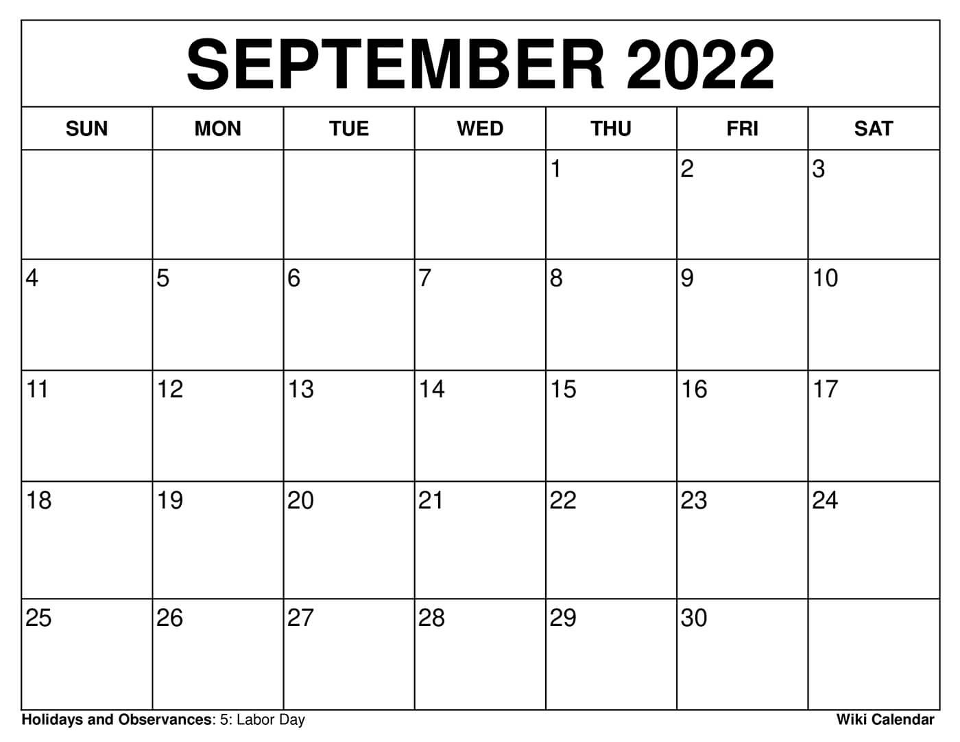 September 2025 Calendar - Printable Templates &amp;amp; More inside Printable September Calender