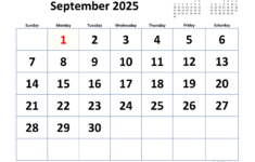 September 2025 Calendar With Extra-Large Dates | Wikidates regarding Wiki Calendar September 2025 Printable Free