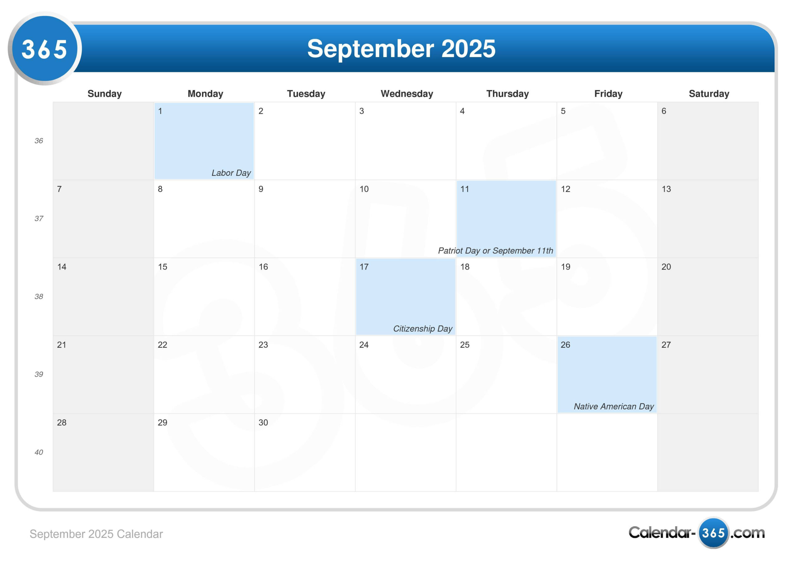 September 2025 Calendar with regard to Vegas Calendar September 2025