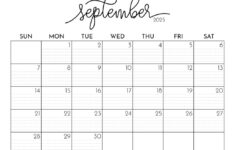 September 2025 Calendars – 107 Free Printables | Printabulls pertaining to September Calender 2025