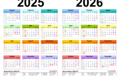 Two Year Calendars For 2025 And 2026 (Uk) For Pdf with regard to Calendar September 2025 To June 2026